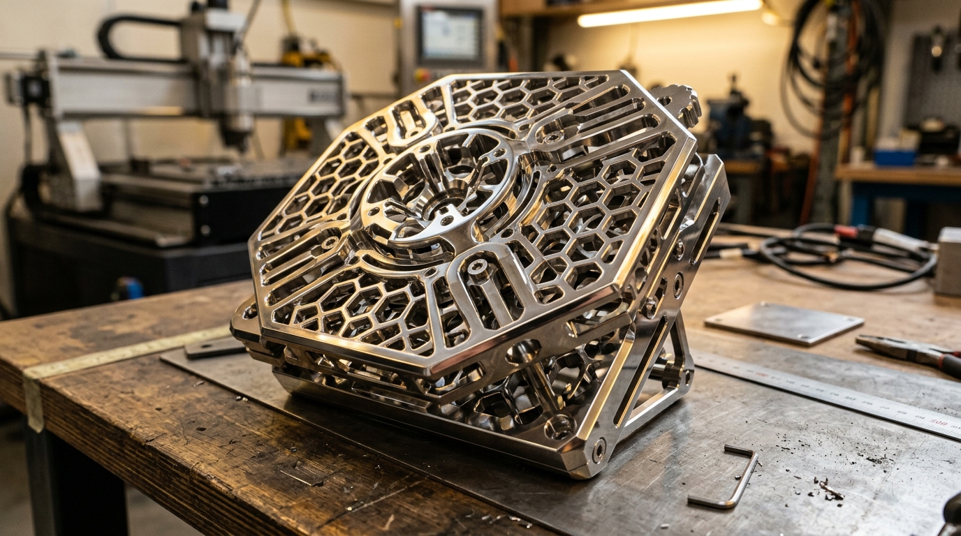 Finished Laser Cut and Polished CNC Assembly