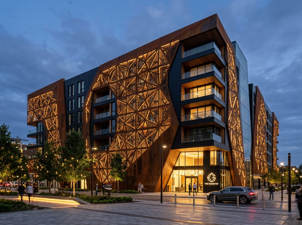 Laser Perforated Corten Facade
