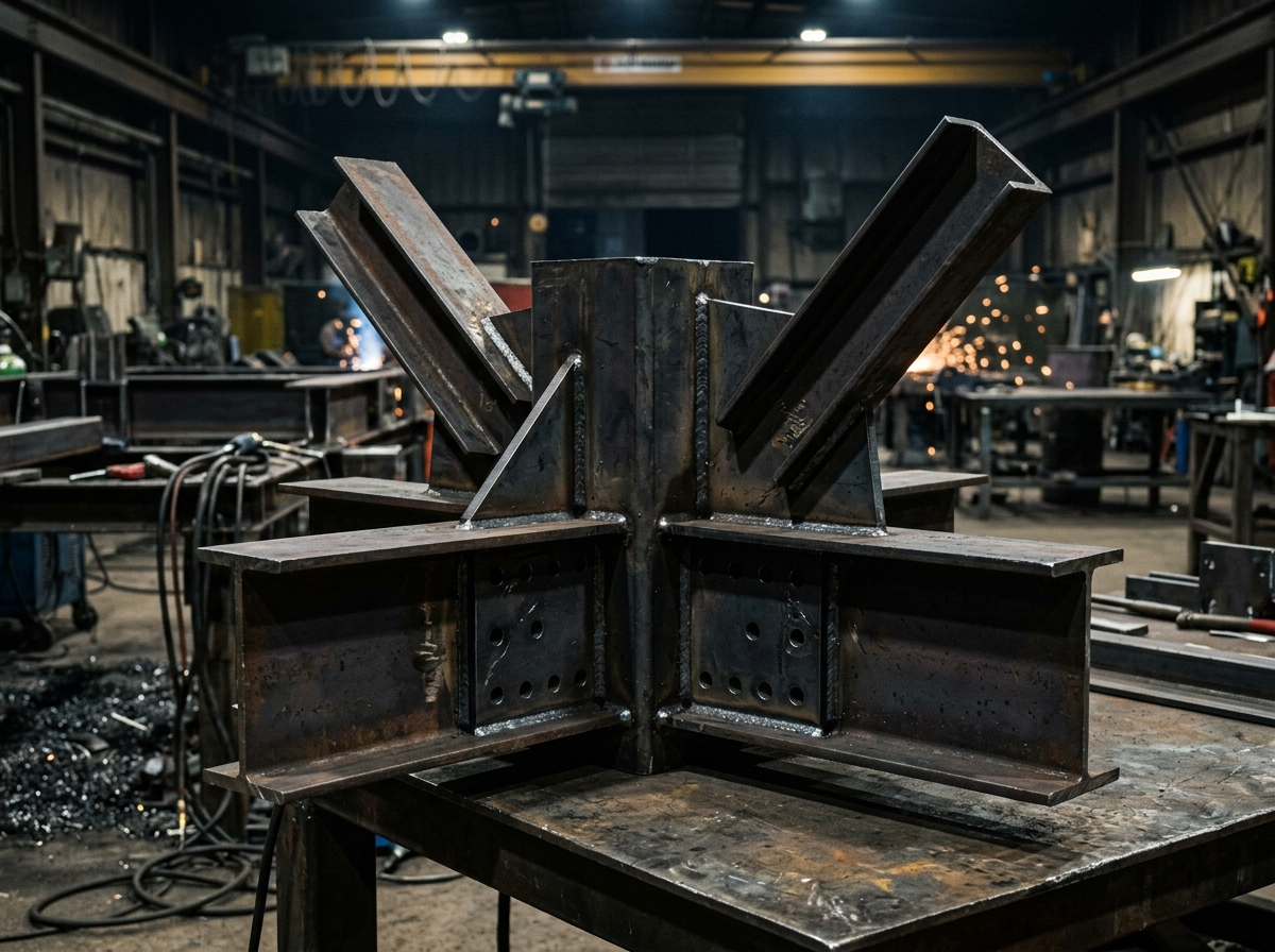 Heavy Steel Structural Node
